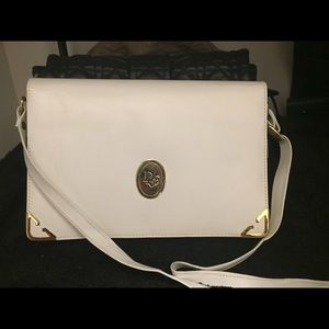 Authentic Christian Dior white handbag